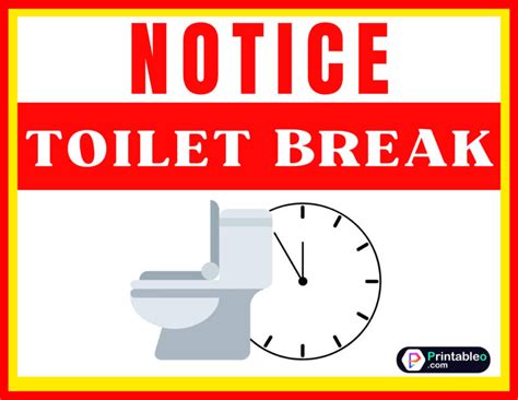 Bathroom Break Sign