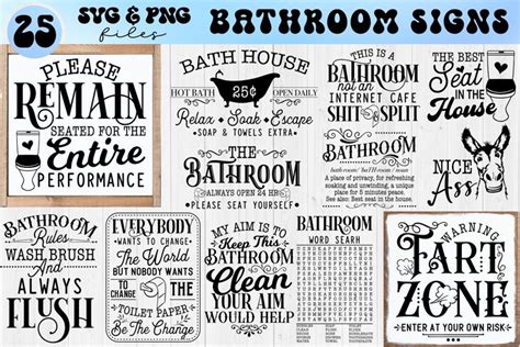 Download Bathroom Bundle Svg File For Cricut