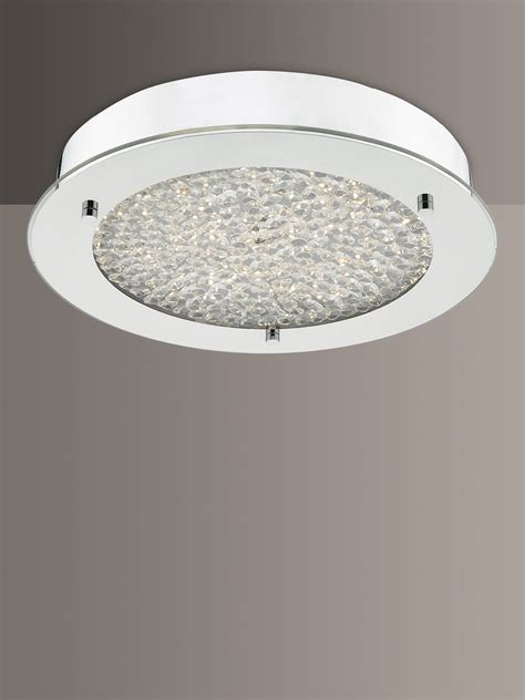 Searchlight Lighting Hanna 4 Light LED Crystal Bathroom Ceiling Fitting With Polished Chrome
