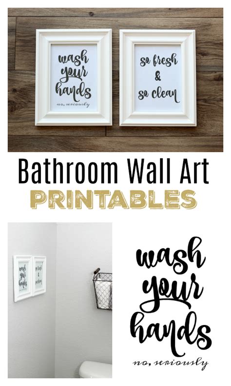 Bathroom Printable Wall Art