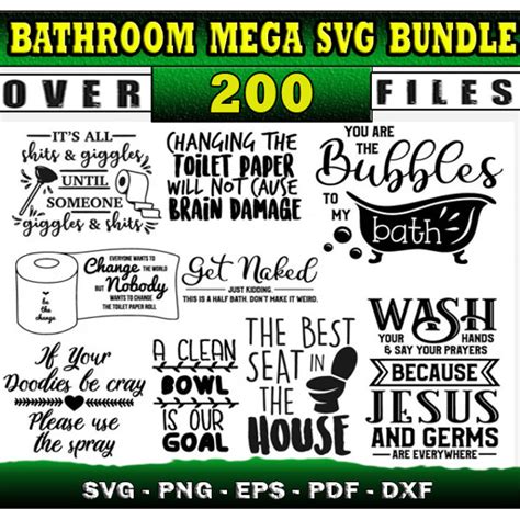 Download Bathroom Sign Bundle DXF Files