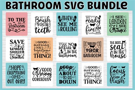 Transform Your Bathroom Decor With Our Collection of Free and Stylish Svg Files!