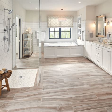 Bathroom Tile Wood Look