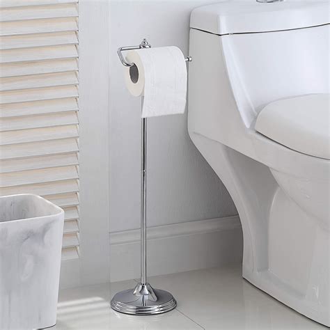 SunnyPoint Bathroom Heavyweight Toilet Tissue Paper Roll Storage Holder Stand with Reserve and