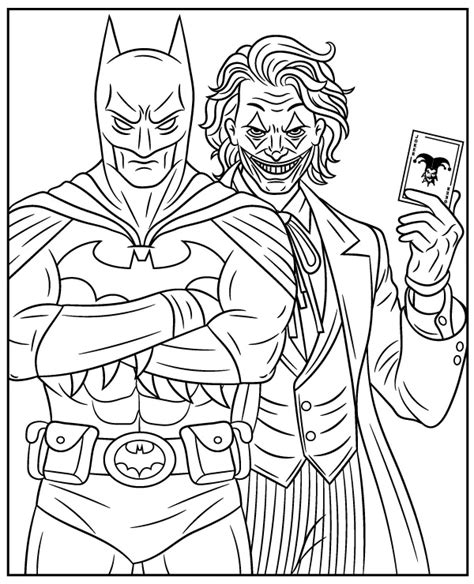 Batman Joker Coloring Pages