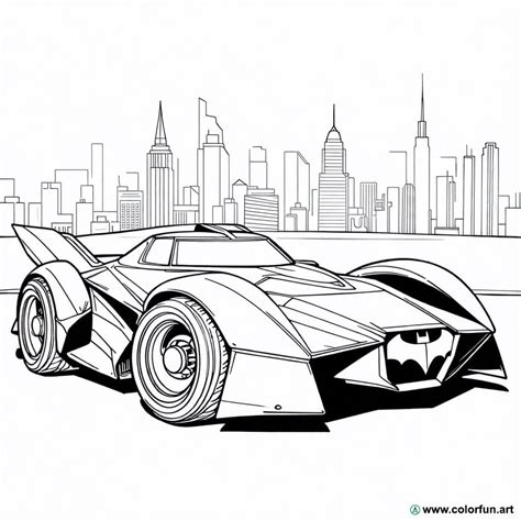 Batmobile Coloring Pages