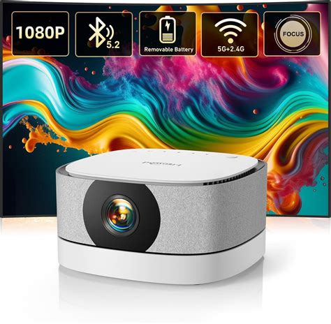 Battery-powered projectors