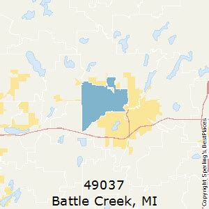 Battle Creek Zip Code Map