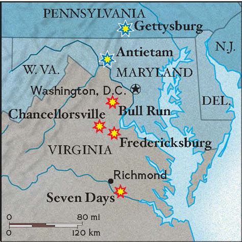 Civil War Sites in Virginia (1865)