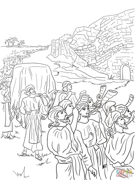 Battle Of Jericho Coloring Pages