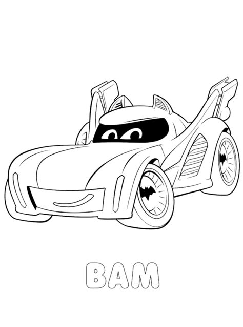 Batwheels Coloring Page
