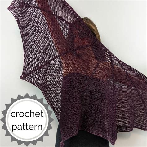 Batwing Shawl Crochet Pattern