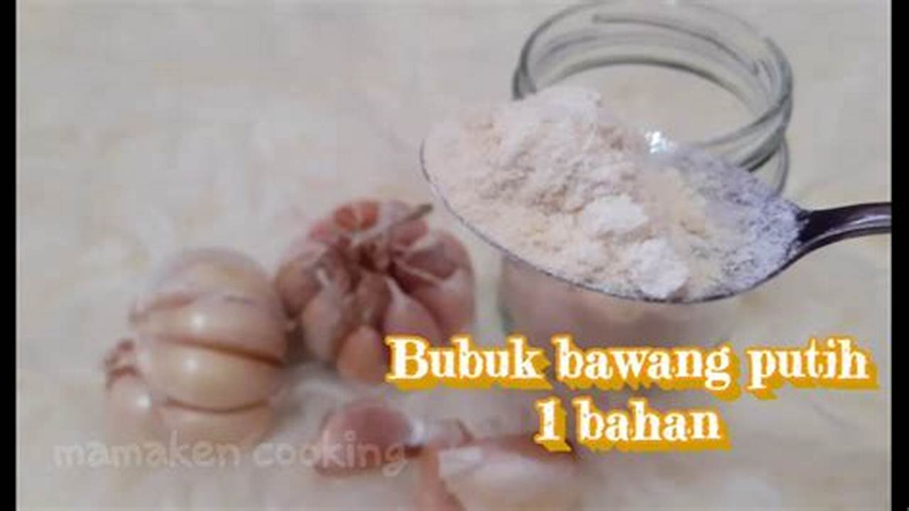 Bawang Putih Bubuk, Resep