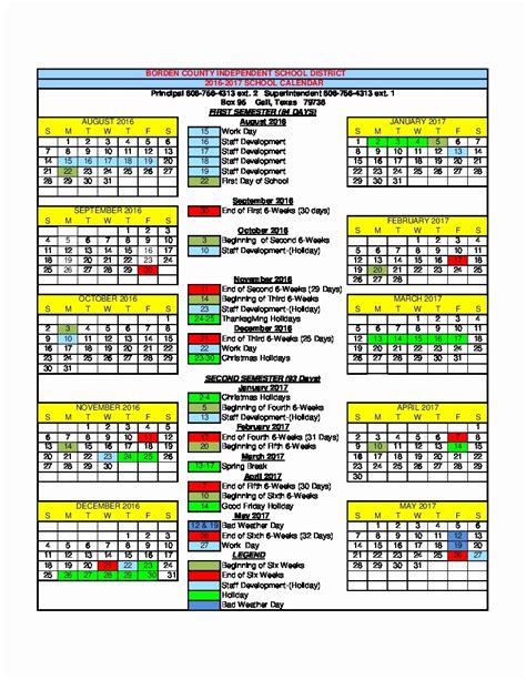 Bay Academy Calendar