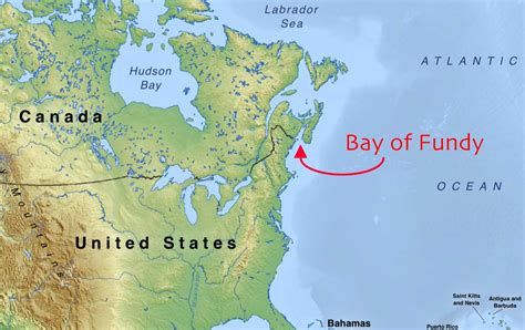 Bay of Fundy map