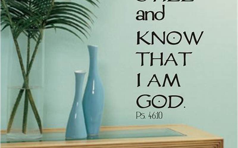 Be Still And Know That I Am God Wall Art In Children'S Rooms