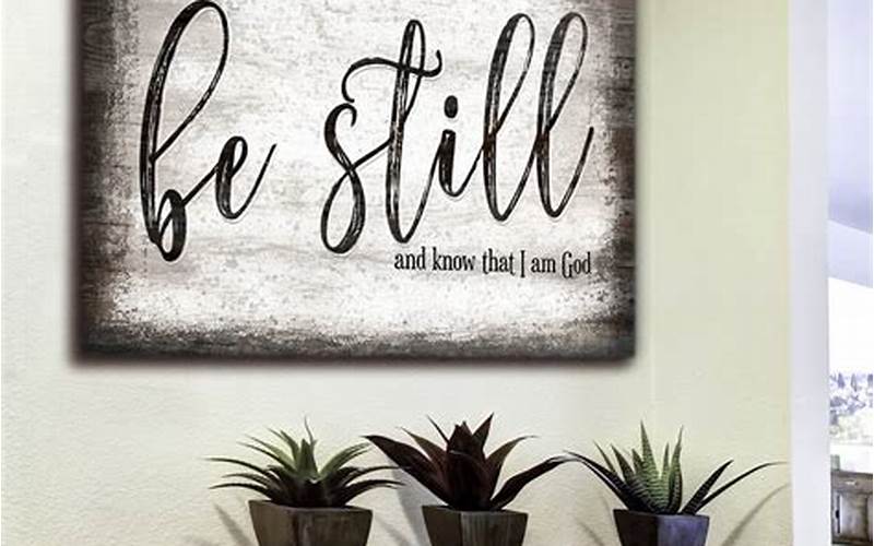 Be Still And Know That I Am God Wall Art In Home Offices