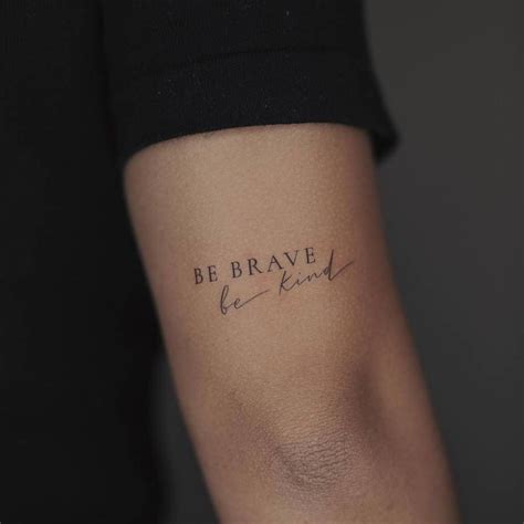 Be Brave Tattoo Meaning