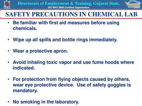 Be Familiar With Safety Precautions