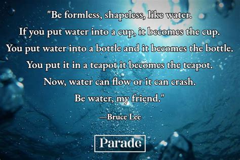 Be Like Water Quote