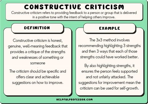 Be Open to Constructive Criticism