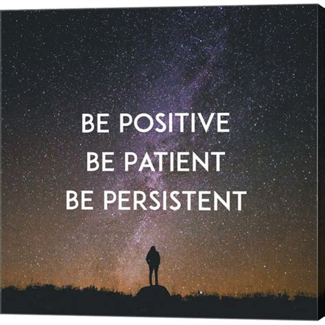 be patient persistent