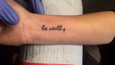 Be Still Tattoo Designs