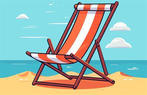 Beach Chair Illustration Design