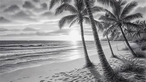 Beach Drawing Backgrounds