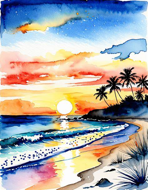 Beach Drawing Techniques