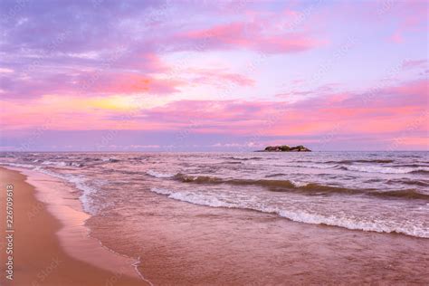Beach Pink Sunset