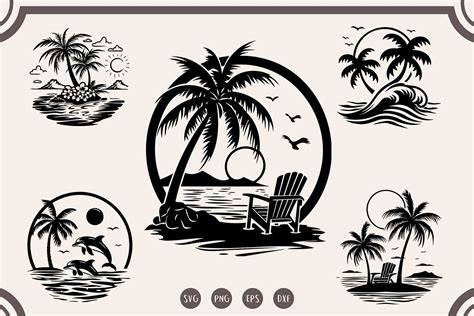 Download Beach Scene SVG Free Files