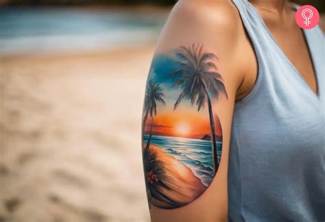 Beach Scenery Tattoo