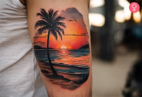 Beach Sunset Tattoo