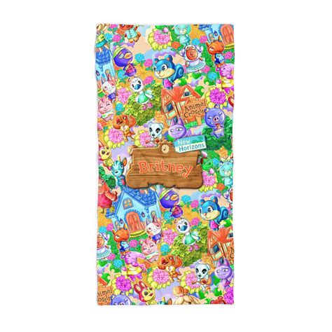 Get Your Animal Crossing Fix with Custom Design Beach Towels!