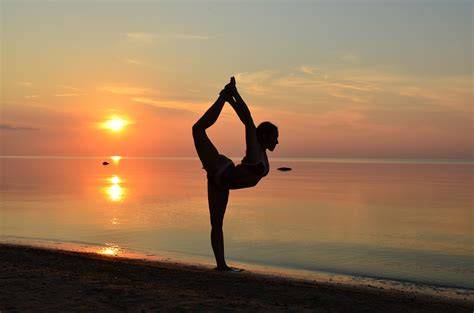 Beach Yoga Pose