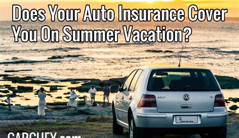 Beach vacation car insurance