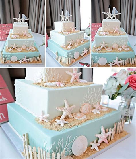 Beach-Themed Wedding Cake Accessories for a Cool Wedding