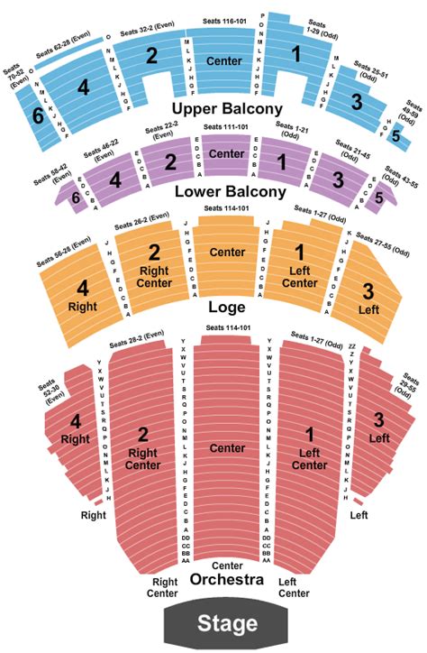 Theater Seating Chart