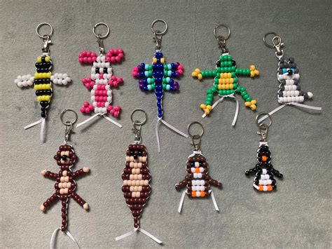Bead Keychain Patterns Animals