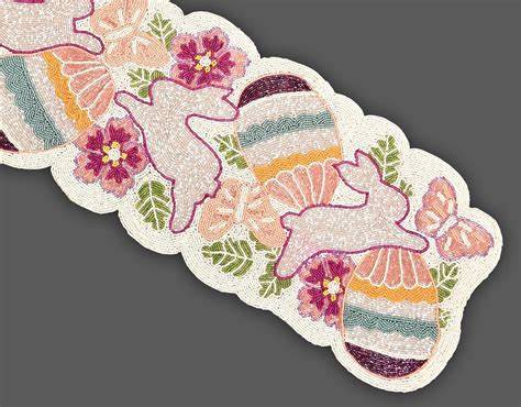 Beaded Table Runner Easter