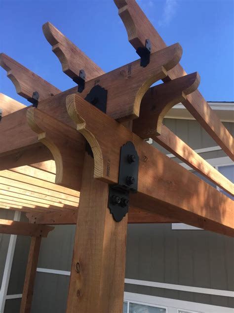 Beam Brackets For Pergola The Best Picture Of Beam