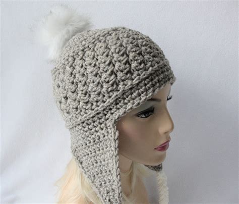 Beanie With Ear Flaps Crochet Pattern