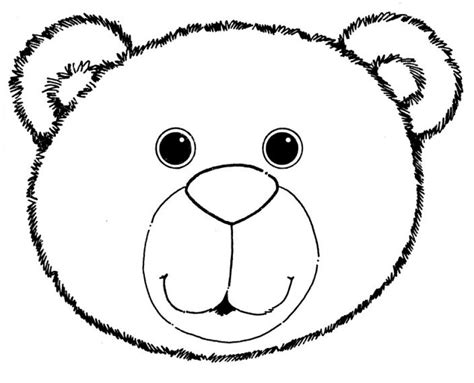 Bear Face Template Printable