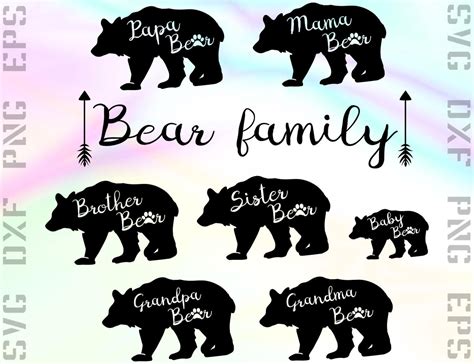 Download Bear Family DXF Files