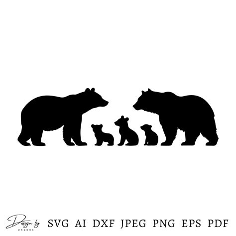 Download Bear Family SVG File - SVG Design Printable