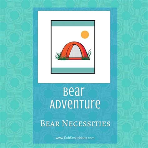 Bear Necessities Cub Scouts Worksheet