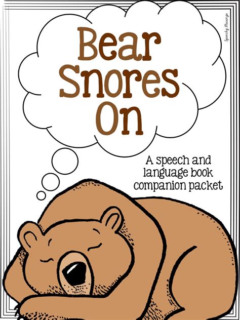 Bear Snores On Free Printables