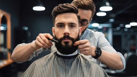 Beard Cutting Photo