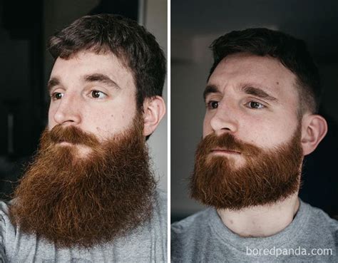 Beard Grooming Before And After